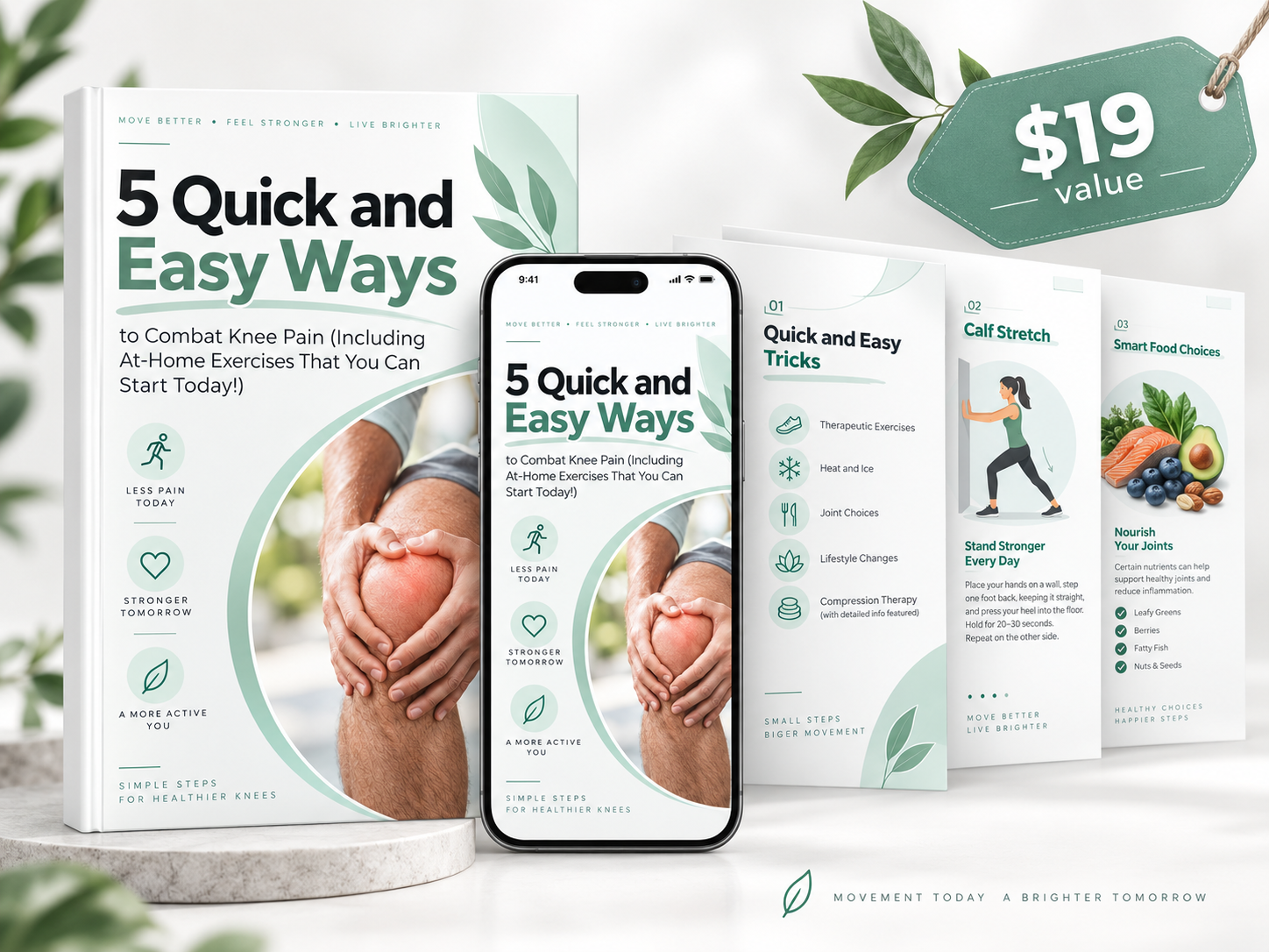 LUNOS™  5 QUICK AND EASY WAYS TO COMBAT KNEE PAIN EBOOK (INSTANT DOWNLOAD)