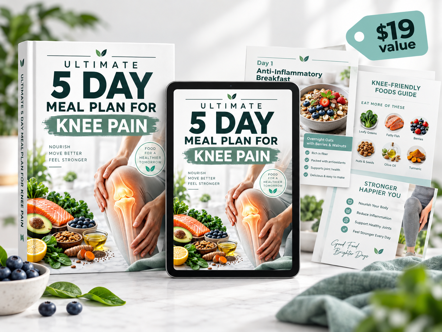 LUNOS™ EBOOK ULTIMATE 5 DAY MEAL PLAN FOR KNEE PAIN