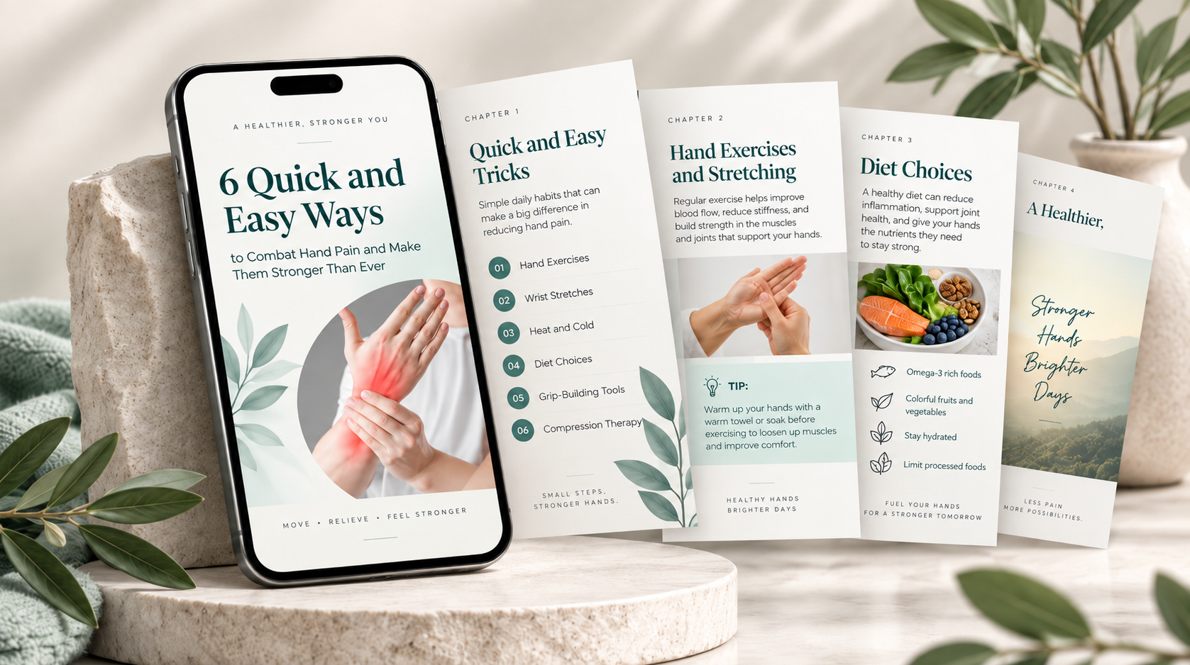 LUNOS™ 6 QUICK AND EASY WAYS TO COMBAT HAND PAIN (INSTANT DOWNLOAD)