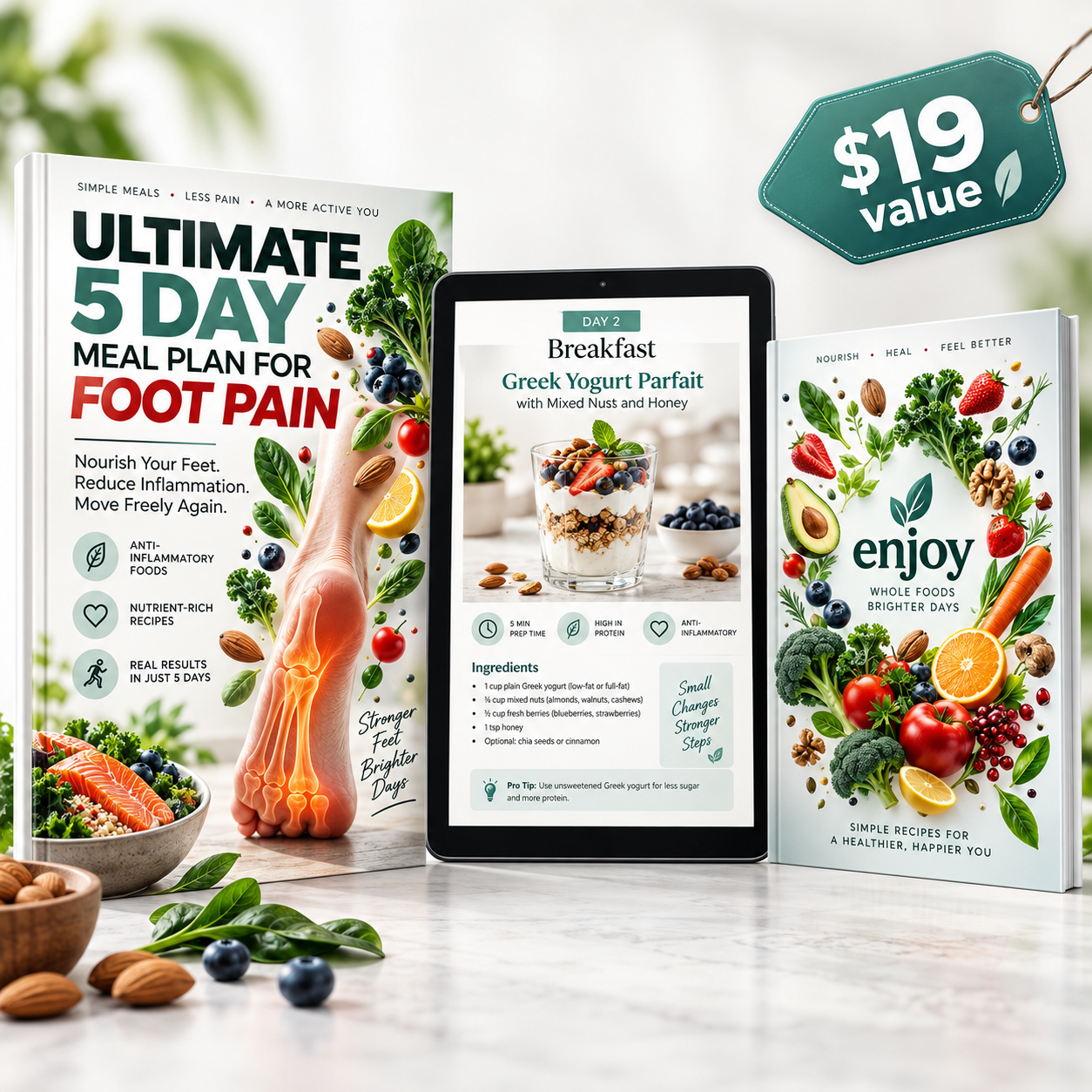 LUNOS™ EBOOK ULTIMATE 5 DAY MEAL PLAN FOR FOOT PAIN